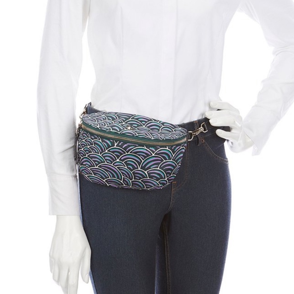 Kate Spade Blue and Purple Patterned Belt Bag